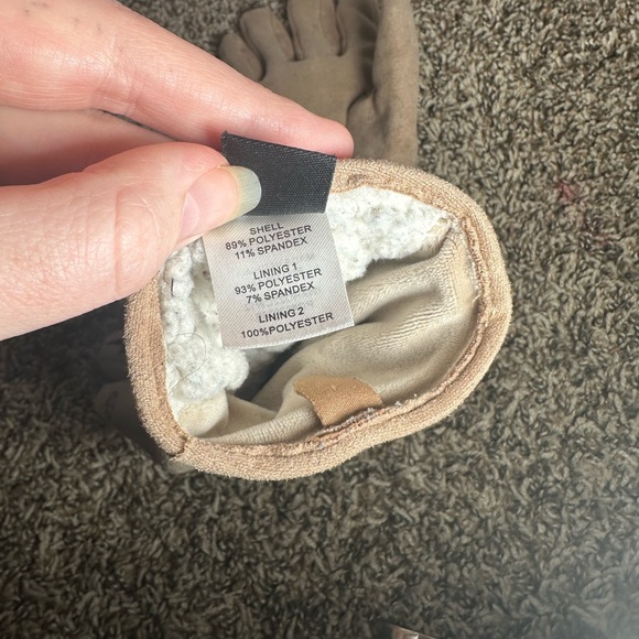 Tan Embroidered Gloves - Picture 5 of 6